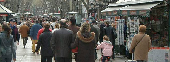 People walking on street